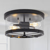 Albarola flush mount light, Black