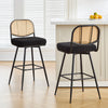 Acolon bar stool, Black Sacy Fabric/Bar Height