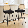 Acolon bar stool, Black Sacy Fabric/Bar Height