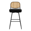Acolon bar stool, Black Sacy Fabric/Bar Height