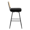 Acolon bar stool, Black Sacy Fabric/Bar Height