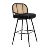 Acolon bar stool, Black Sacy Fabric/Bar Height
