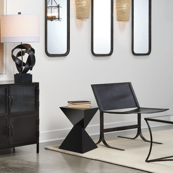 Aktag side table, Black