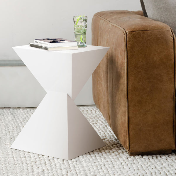 Aktag side table, White