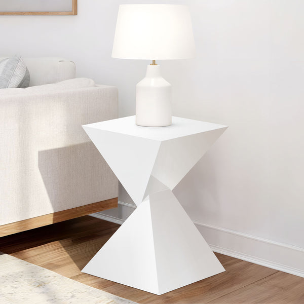 Aktag side table, White
