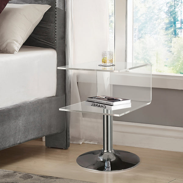 Alag side table, Clear