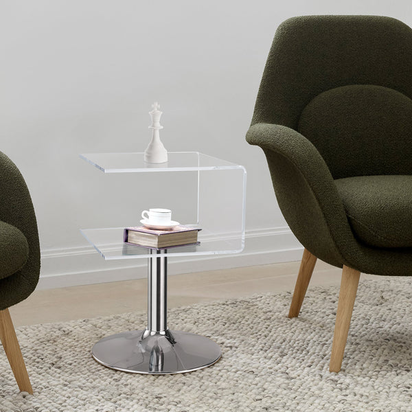 Alag side table, Clear