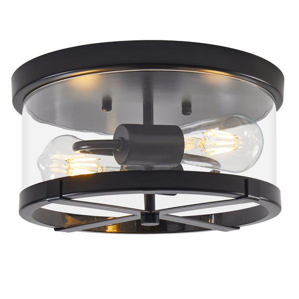 Albarola flush mount light, Black