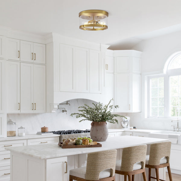 Albarola flush mount light, Gold