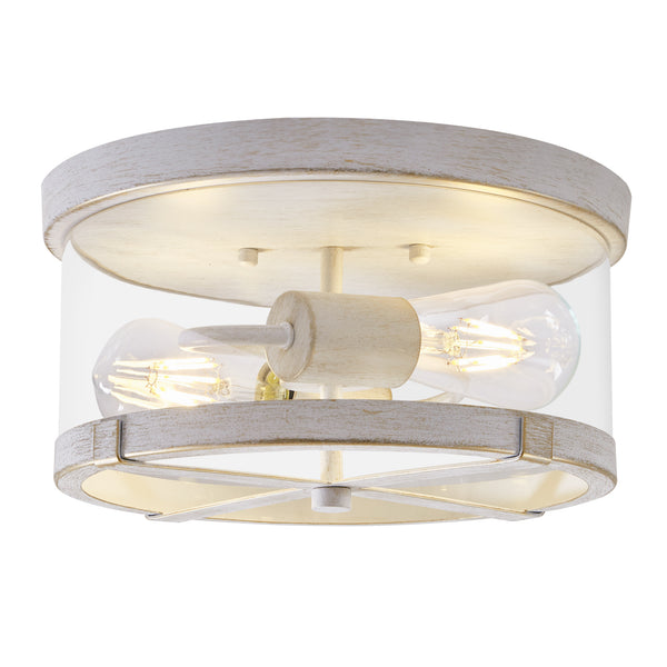 Albarola flush mount light, White