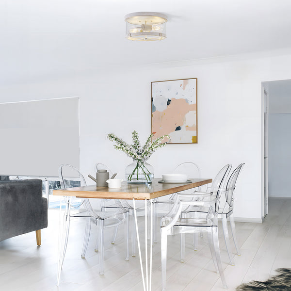 Albarola flush mount light, White