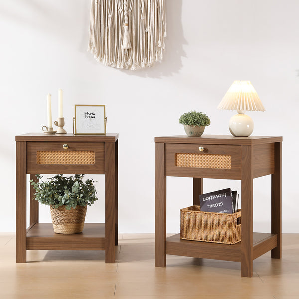 Altun side table, Brown MDF