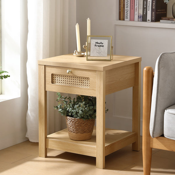 Altun side table, Natural MDF