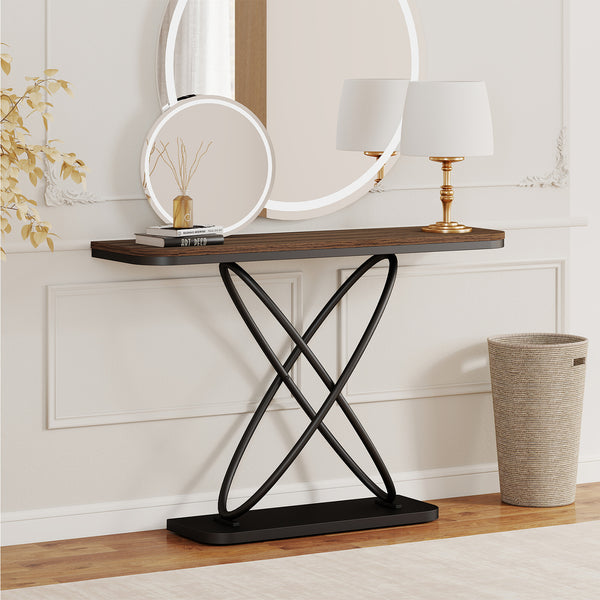 Ankou Console Table in Brown MDF