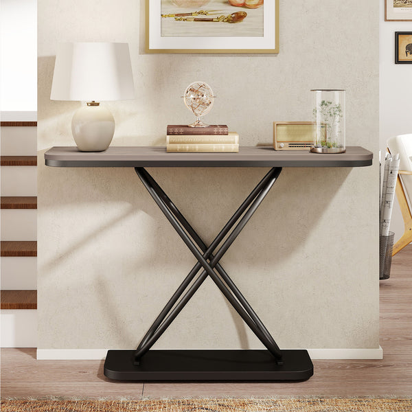 Ankou Console Table in Greige MDF