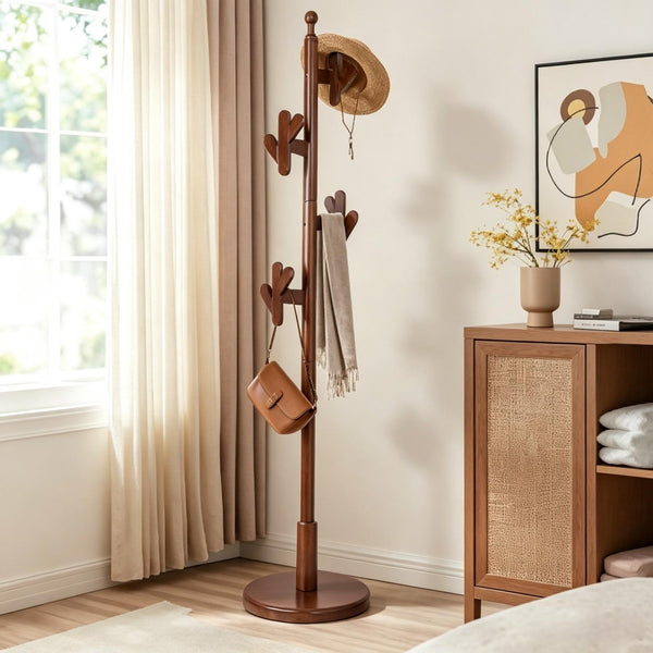 Antlers Coat Rack Brown Rubberwood
