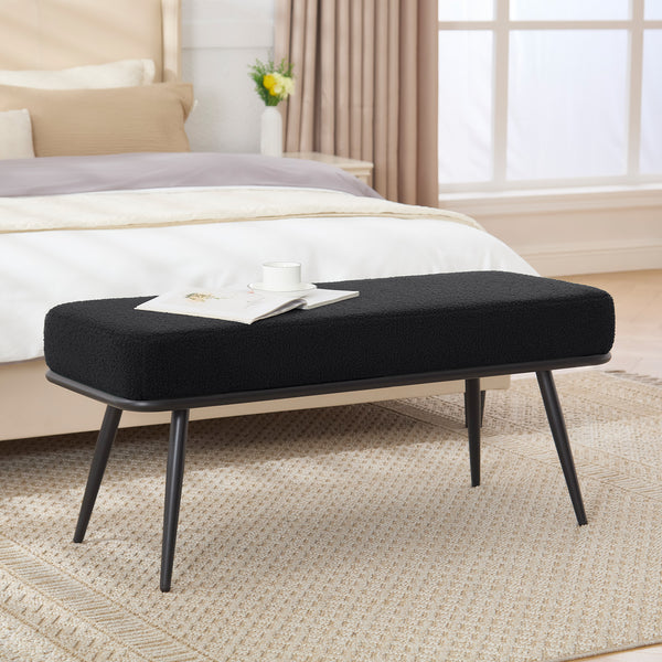 Anyang bench, Black Glera Velvet