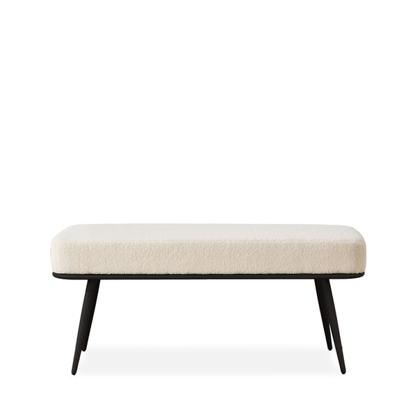 Anyang bench, Cream Glera Velvet