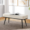 Anyang bench, Cream Glera Velvet