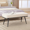 Anyang bench, Cream Glera Velvet
