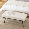 Anyang bench, Cream Glera Velvet