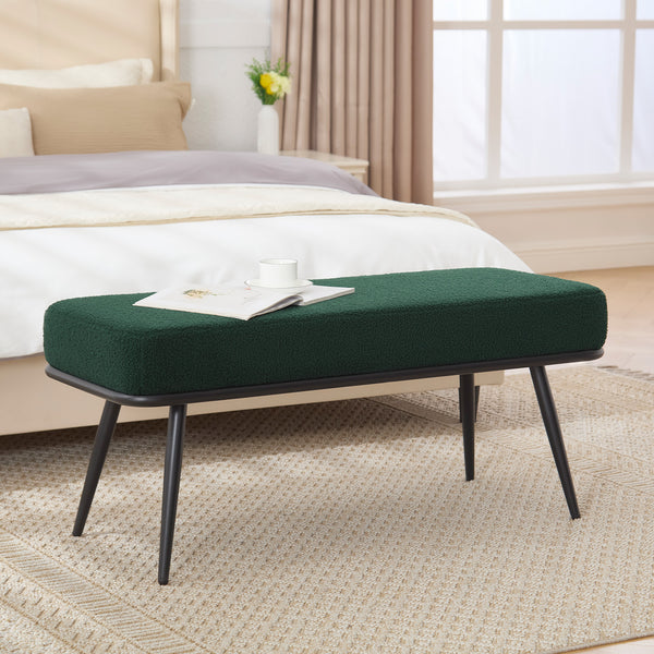 Anyang bench, Green Glera Velvet