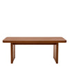 Aqitag Coffee Table in Brown Pine with Non-Circular Legs