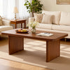 Aqitag Coffee Table in Brown Pine with Non-Circular Legs