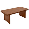 Aqitag Coffee Table in Brown Pine with Non-Circular Legs