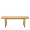 Aqitag Coffee Table in Natural Pine with Circular Legs