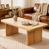 Aqitag Coffee Table in Natural Pine with Non-Circular Legs