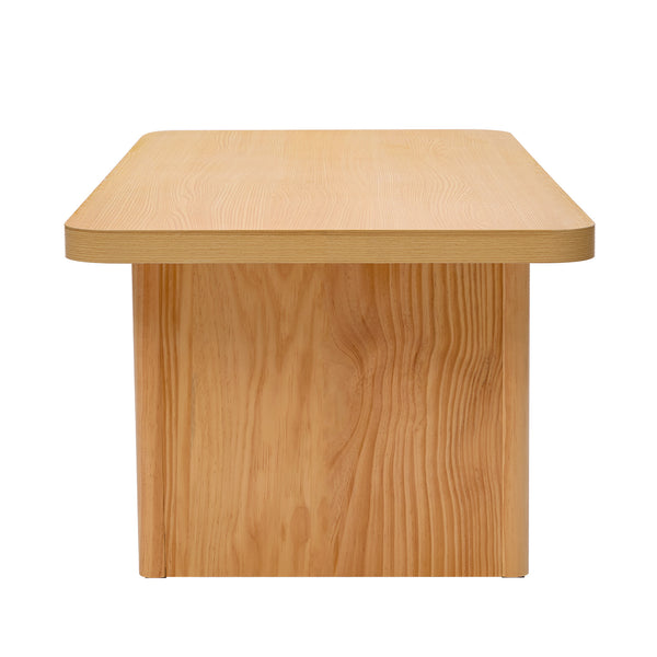 Aqitag Coffee Table in Natural Pine with Non-Circular Legs