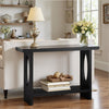 Aqitag Console Table in Black Oak Veneer