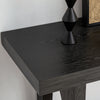 Aqitag Console Table in Black Oak Veneer