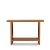 Aqitag Console Table in Brown Oak Veneer