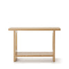 Aqitag Console Table in Natural Oak Veneer