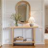 Aqitag Console Table in Natural Oak Veneer