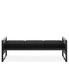 Arka bench, Black Sacy Fabric
