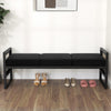 Arka bench, Black Sacy Fabric