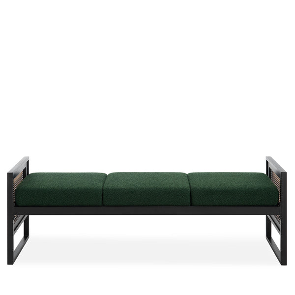Arka bench, Green Sacy Fabric