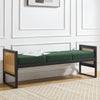 Arka bench, Green Sacy Fabric