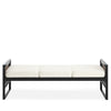 Arka bench, White Sacy Fabric