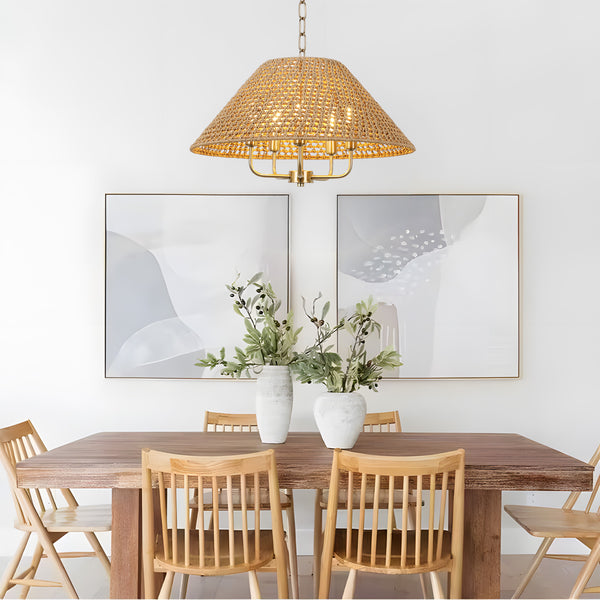 Arneis chandelier light, Gold