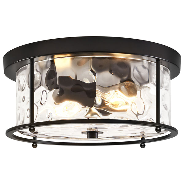 Arvine flush mount light, Black