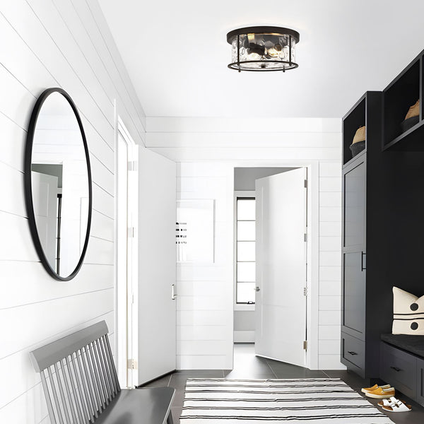 Arvine flush mount light, Black