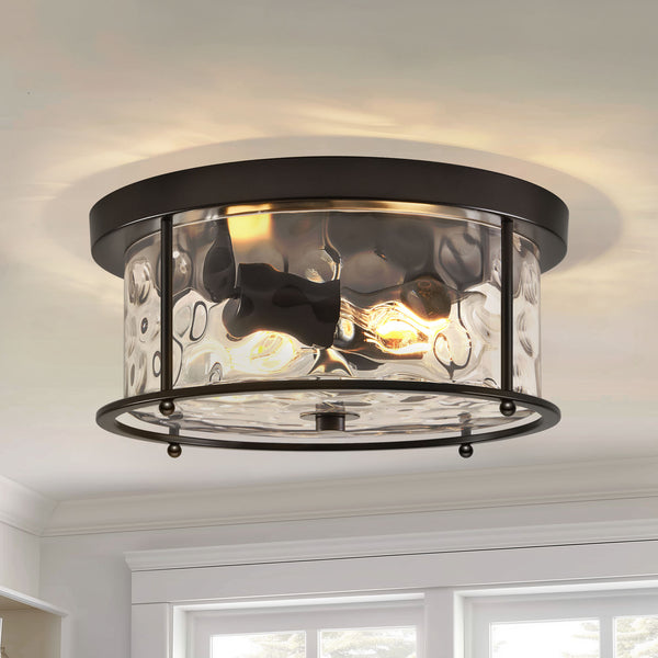 Arvine flush mount light, Black