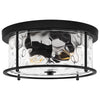 Arvine flush mount light, Black