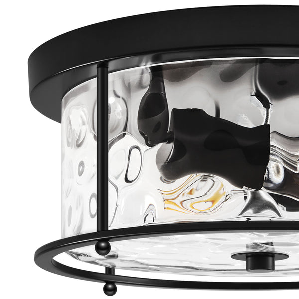 Arvine flush mount light, Black