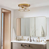 Arvine flush mount light, Gold