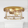 Arvine flush mount light, Gold